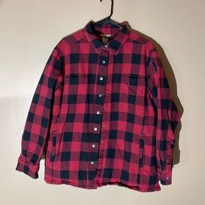 Duluth Trading Womens Buffalo plaid shirt jacket XL